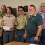 Check presentation to Boy Scout Troop 365